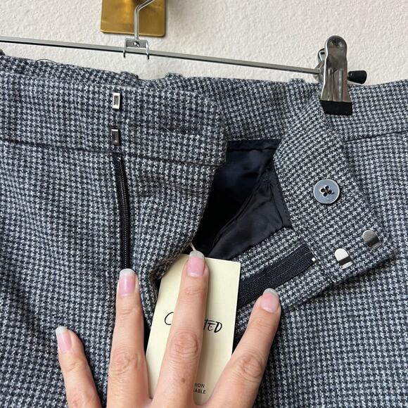 NWT MANGO Gray Slim Fit Wool Suit Trousers Size US 6 - Picture 4 of 6